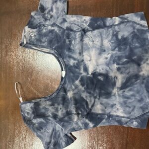 lululemon athletica Navy Tie-Dye Short Sleeve Tee